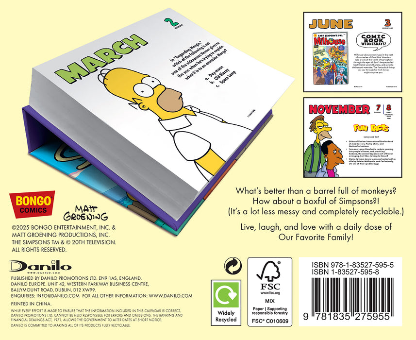 The Simpsons 2026 Page-A-Day Calendar