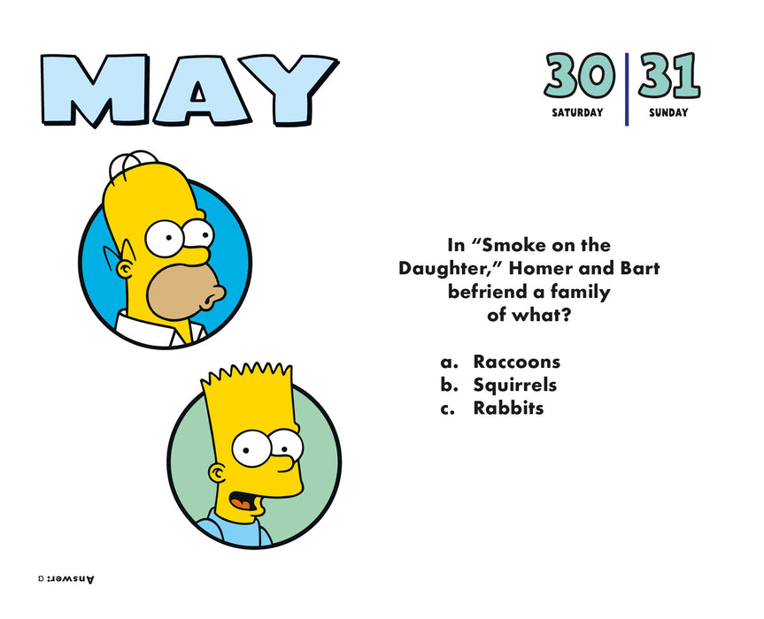 The Simpsons 2026 Page-A-Day Calendar