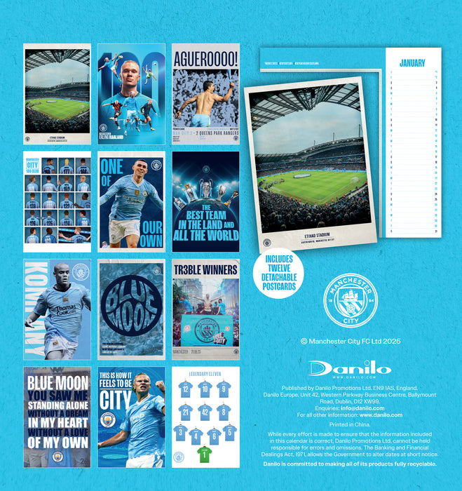 Manchester City Football Club 2026 Desk Easel