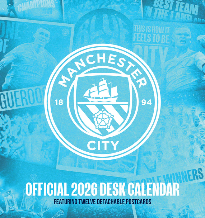 Manchester City Football Club 2026 Desk Easel
