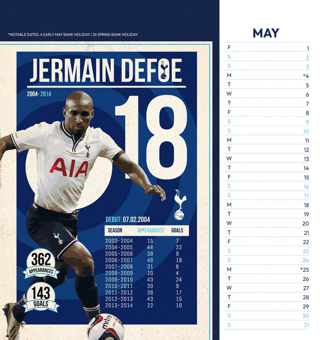 Tottenham Hotspur Football Club 2026 Desk Easel