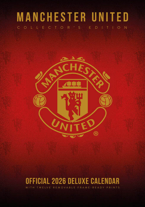 Manchester United Football Club 2026 A3 Wall Calendar