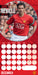 Manchester United Legends 2026 Square Wall Calendar