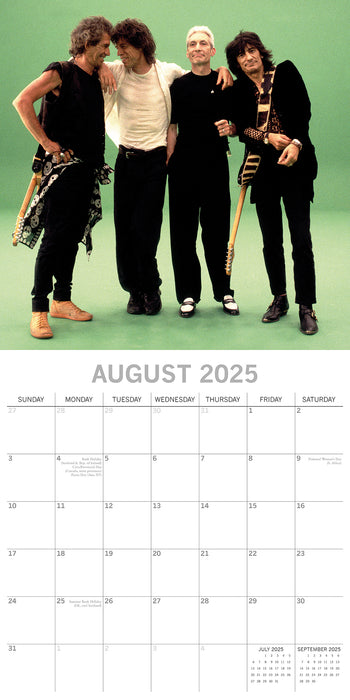 2025 Rolling Stones Wall Calendar (Online Exclusive)