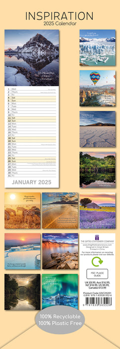 2025 Inspiration Slimline Wall Calendar