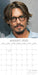 2025 Johnny Depp Wall Calendar by  The Gifted Stationery Co Ltd from Calendar Club