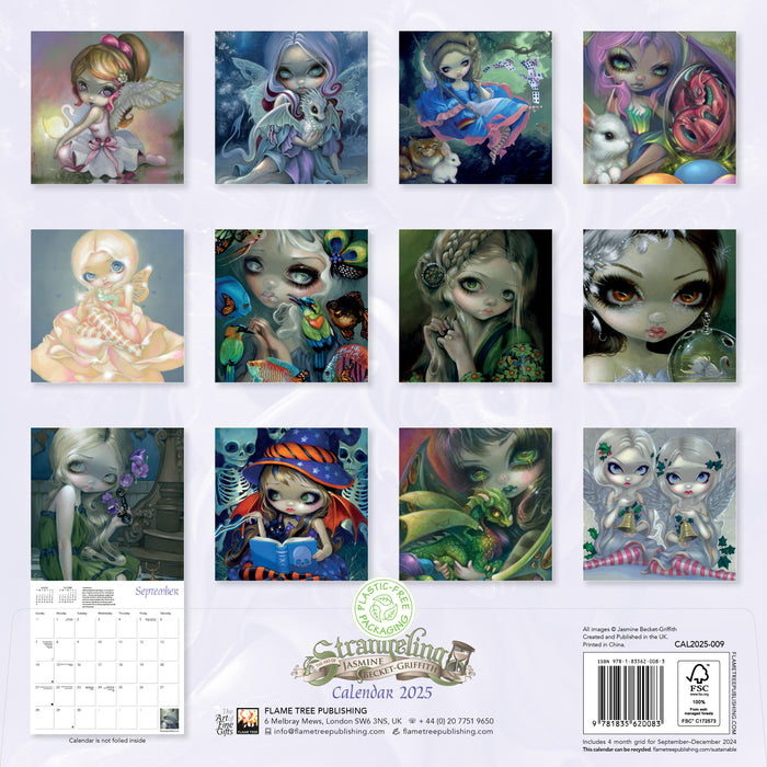 2025 Strangeling by Jasmine Becket Griffith Wall Calendar by  Flame Tree Publishing from Calendar Club