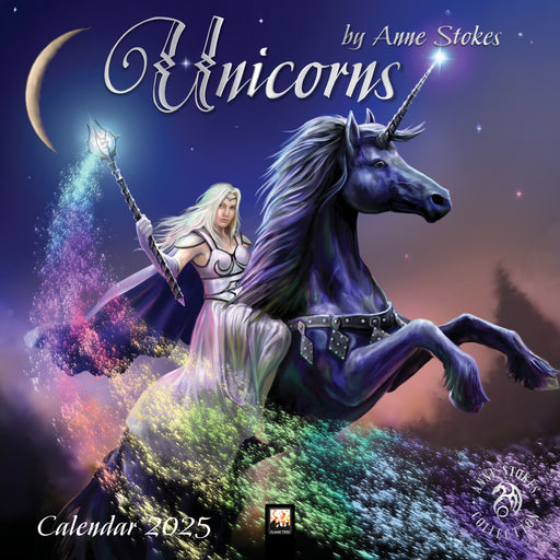 2025 Unicorns by Anne Stokes Wall Calendar by  Flame Tree Publishing from Calendar Club