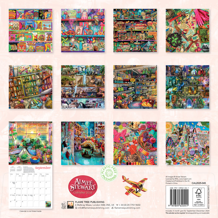 2025 Aimee Stewart Wall Calendar by  Flame Tree Publishing from Calendar Club