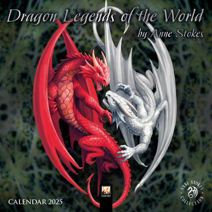 2025 Anne Stokes: Dragon Legends of the World Mini Wall Calendar by  Flame Tree Publishing from Calendar Club