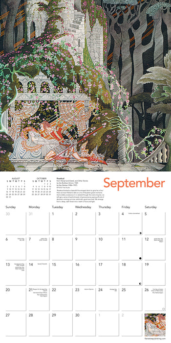 Art Deco Fairytales 2026 Square Wall Calendar