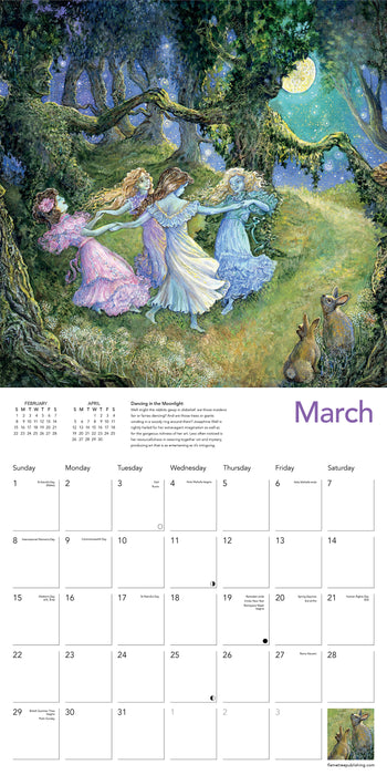 Celestial Journeys by Josephine Wall 2026 Square Wall Calendar