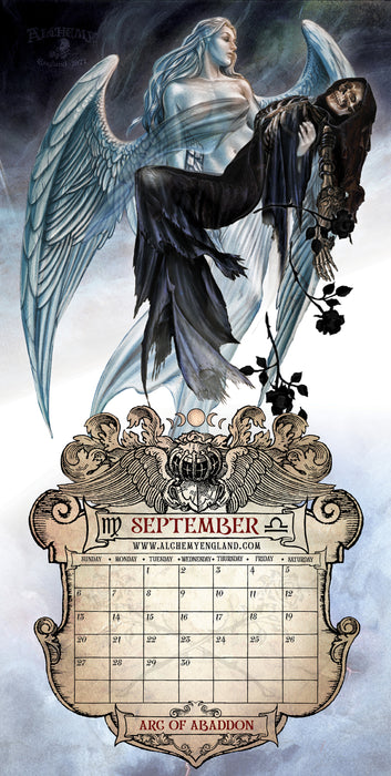 Alchemy Court of the Black Rose 2026 Square Wall Calendar