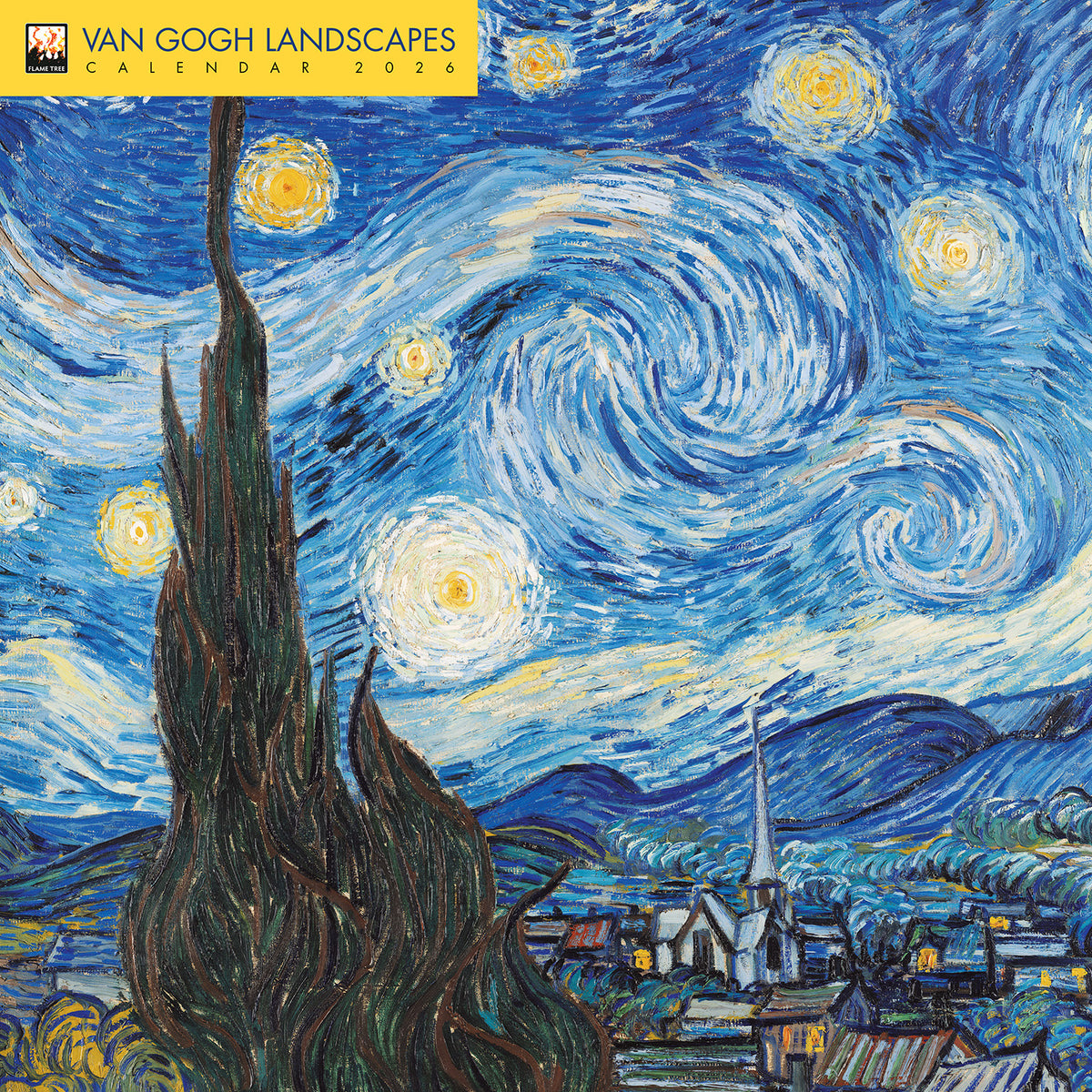 Calendar Club | Vincent van Gogh Landscapes 2026 Square Wall Calendar