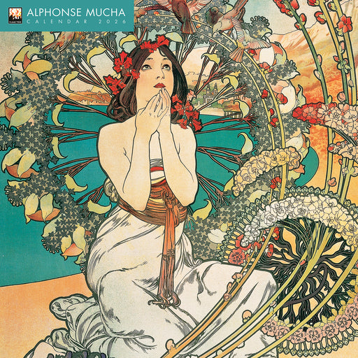Alphonse Mucha 2026 Square Wall Calendar