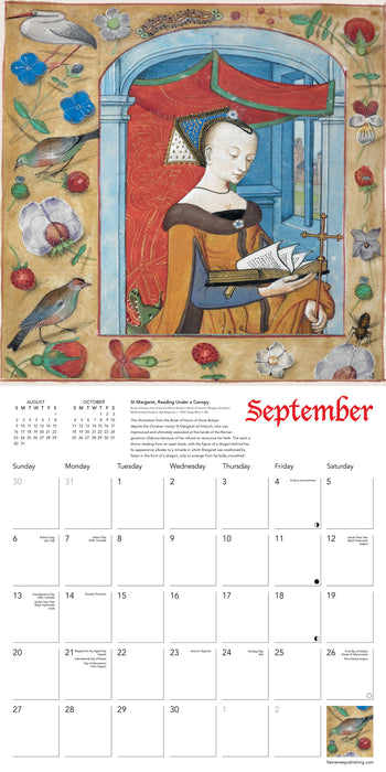 Medieval Manuscripts British Library 2026 Square Wall Calendar