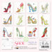 The Art of the Shoe by Sally K Design 2026 Mini Wall Calendar