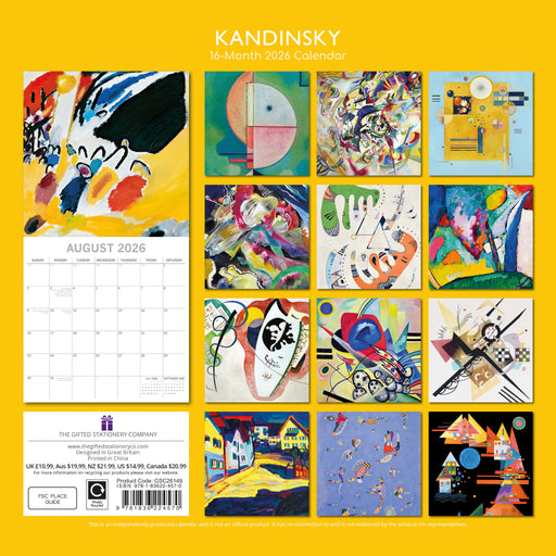 Kandinsky 2026 Square Wall Calendar
