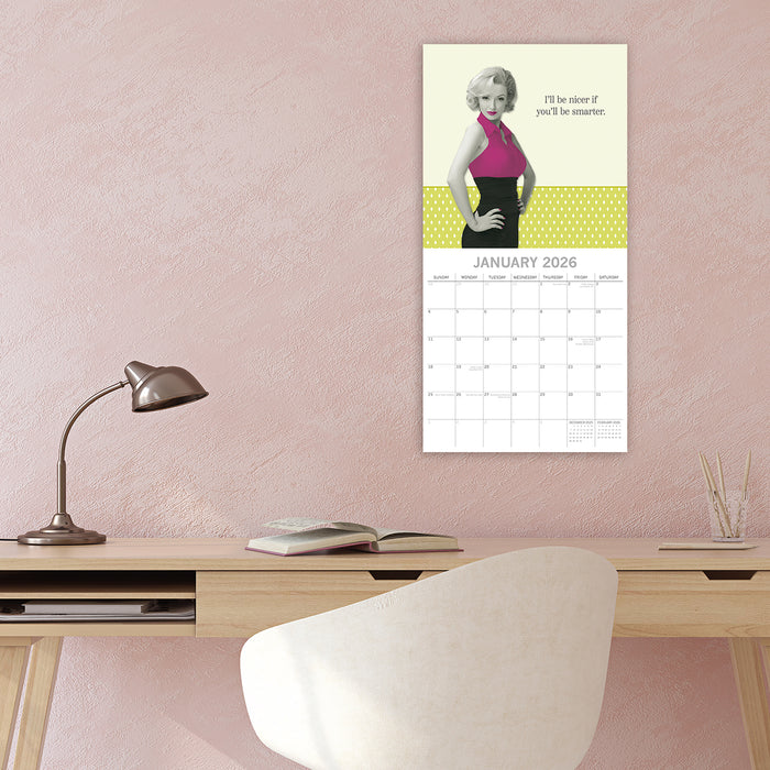 Bitchy Talk 2026 Square Wall Calendar