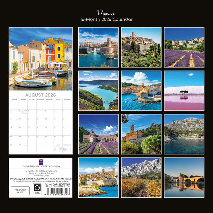 Provence 2026 Square Wall Calendar (Online Exclusive)