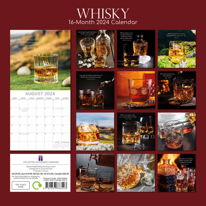 2024 Whisky Wall Calendar
