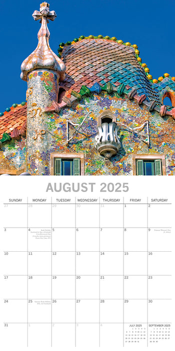 2025 Barcelona Wall Calendar