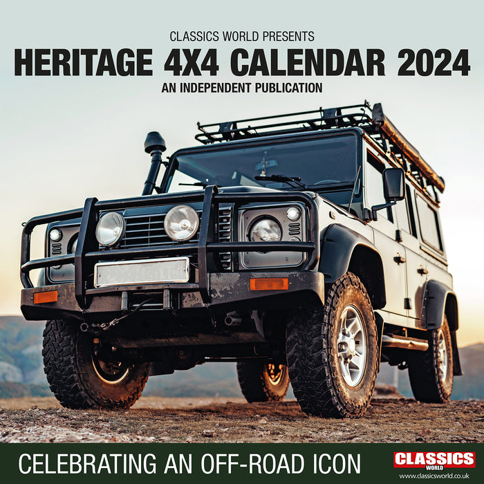 2024 Heritage Land Rover 4x4 Wall Calendar