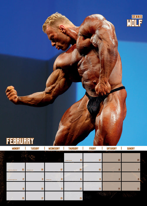 2024 Legendary Bodybuilders Wall Calendar