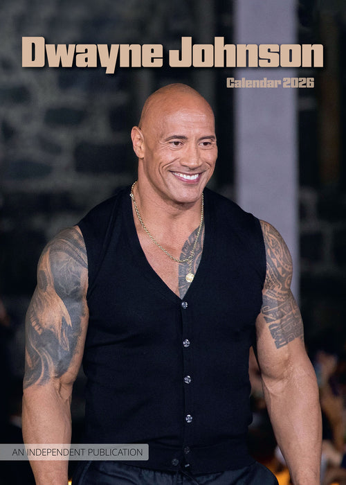 Dwayne Johnson 2026 A3 Wall Calendar