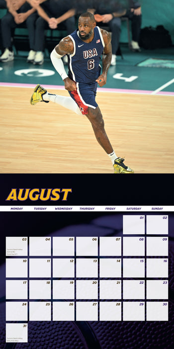 LeBron James 2026 Square Wall Calendar
