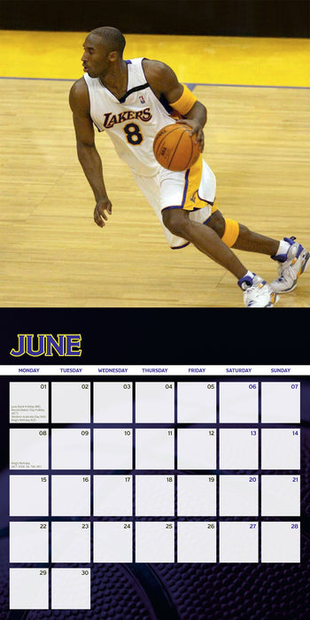 Kobe Bryant 2026 Square Wall Calendar