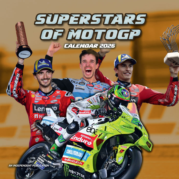 Superstars of Moto GP 2026 Square Wall Calendar
