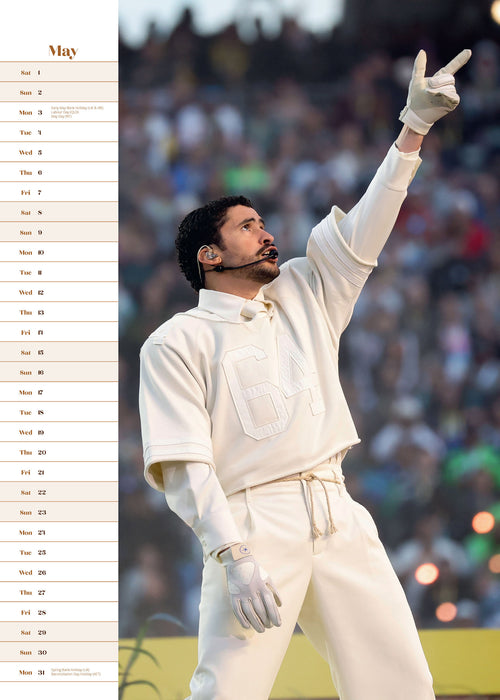 Bad Bunny 2027 A3 Wall Calendar