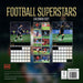 Football Superstars 2027 Square Wall Calendar