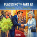 Places not to Fart At 2027 Square Wall Calendar