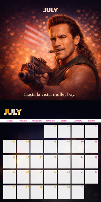 Celebrity Mullets 2027 Square Wall Calendar