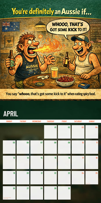 You're definely an Aussie if… 2027 Square Wall Calendar