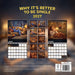 Why It's Better To Be Single 2027 Square Wall Calendar