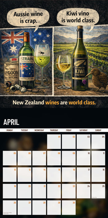 Why NZ is better than Australia 2027 Square Wall Calendar