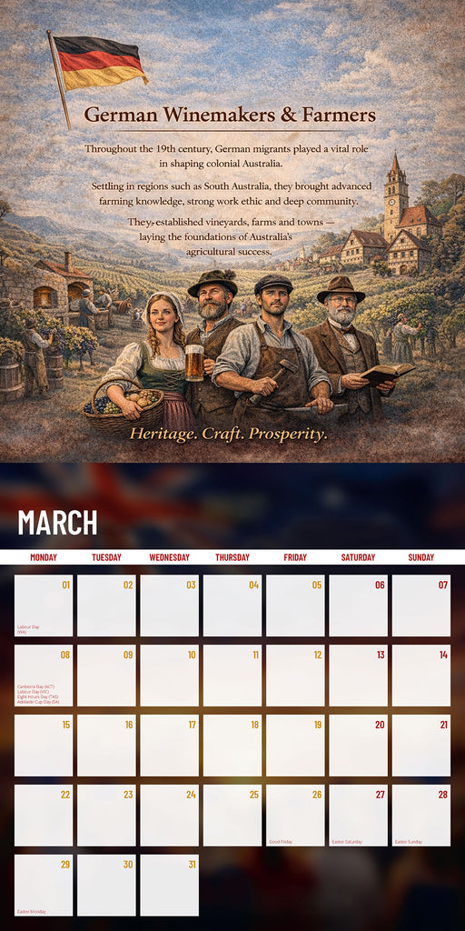 Built by Many (Immigrant) 2027 Square Wall Calendar