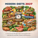 Modern Diets 2027 Square Wall Calendar