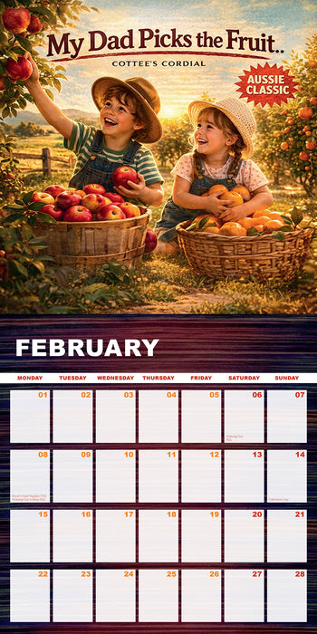 Australia's Best Ever Ads 2027 Square Wall Calendar
