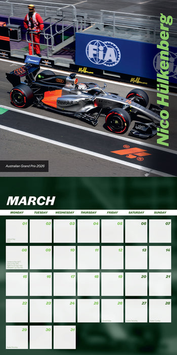 Superstars of Formula One 2027 Square Wall Calendar