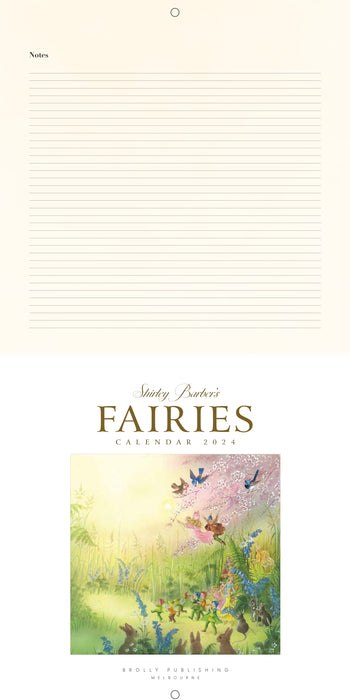 2024 Shirley Barber's Fairies Wall Calendar
