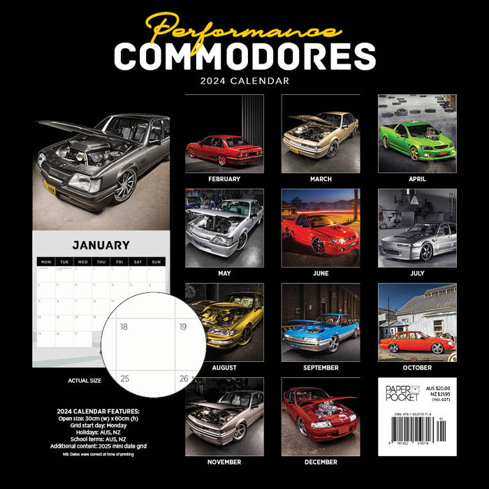2024 Performance Commodores Wall Calendar