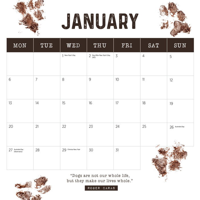 2025 Farm Dogs Wall Calendar