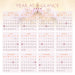 Moon 2026 Square Wall Calendar