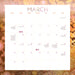 Moon 2026 Square Wall Calendar