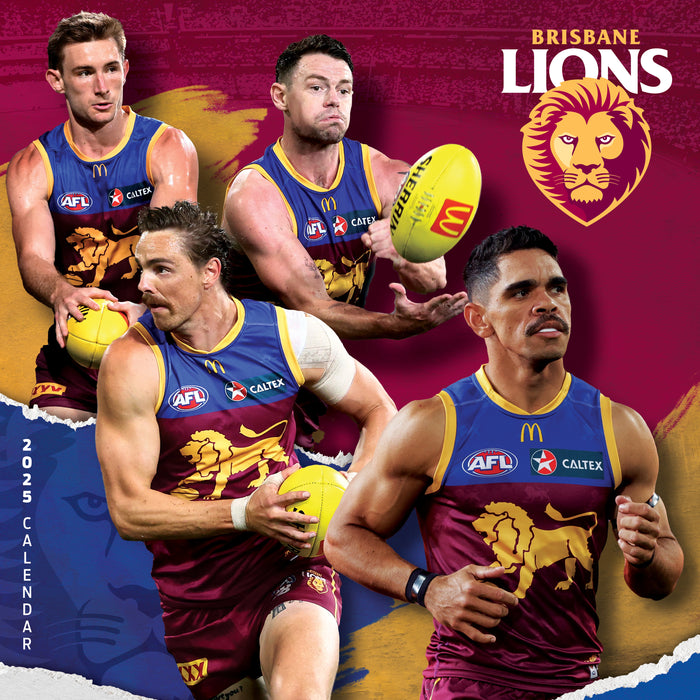 2025 AFL Brisbane Lions Wall Calendar