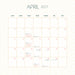 Moon 2027 Square Wall Calendar